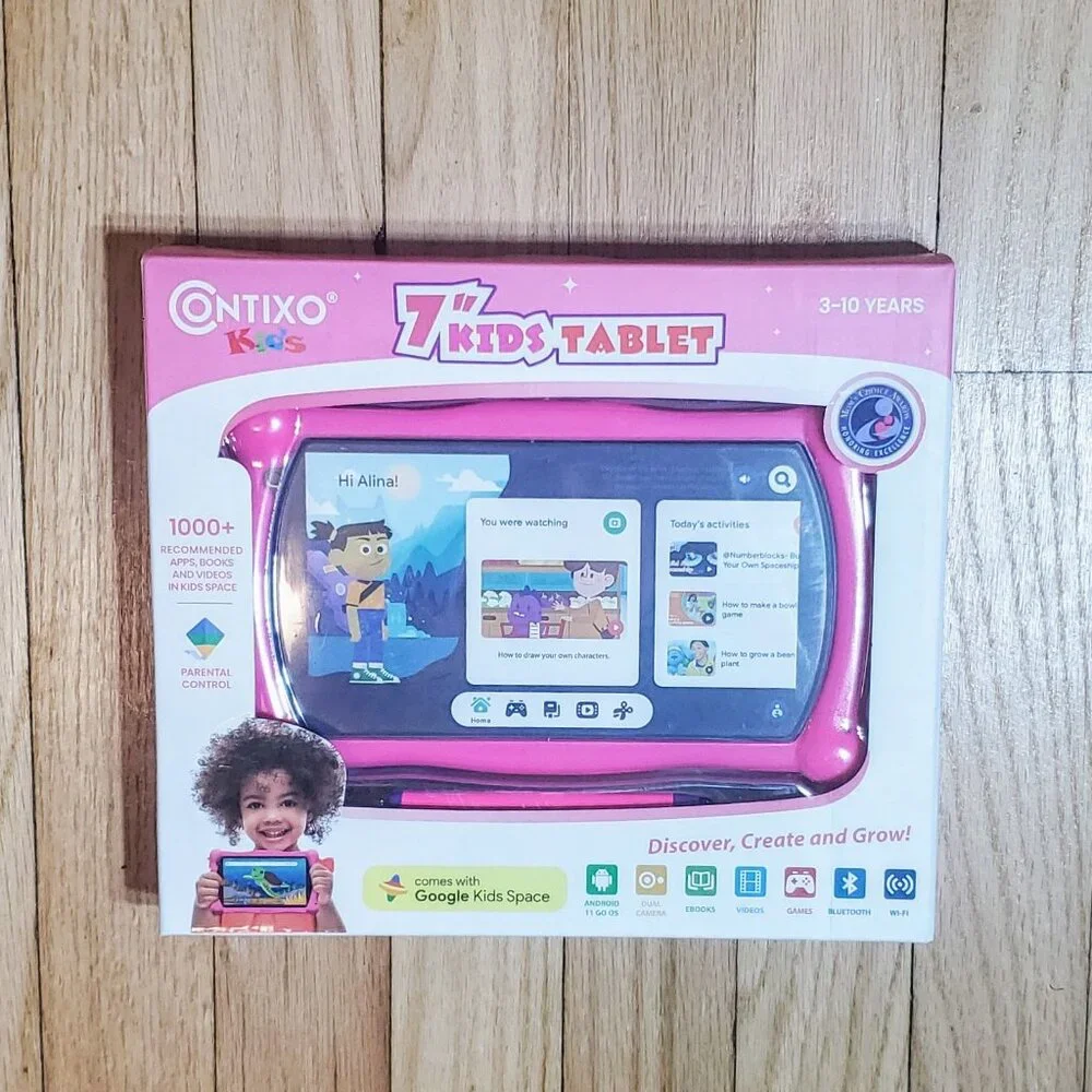 PINK CONTIXO 7in KIDS LEARNING TABLET W/DUAL CAMERA